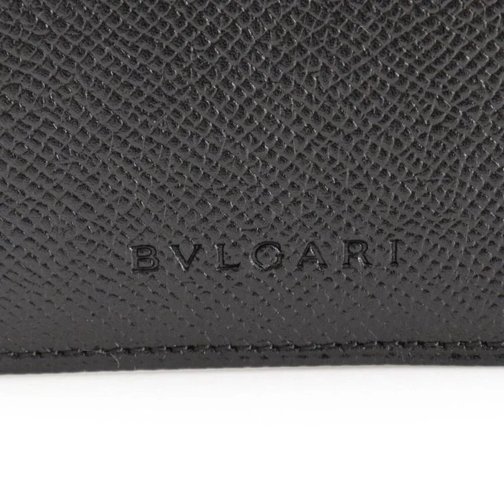 Bvlgari Leather Black Notebook Cover
